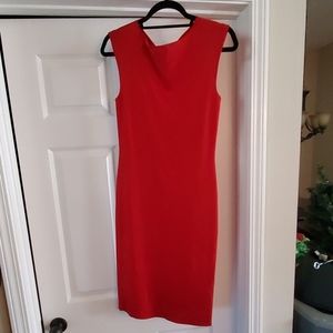 Ralph Lauren red viscose dress